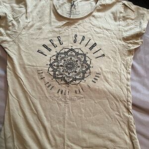 Free Spirit Sage Green Graphic Tee